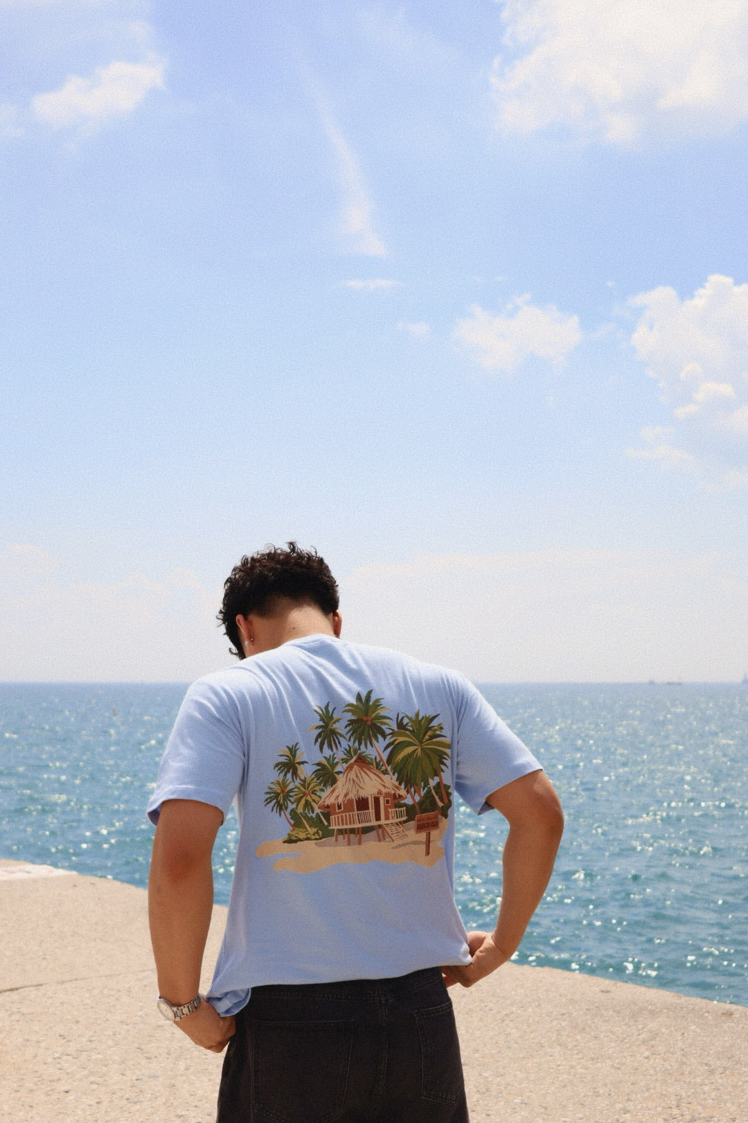Resort Club: Beach Club Tee Light Blue