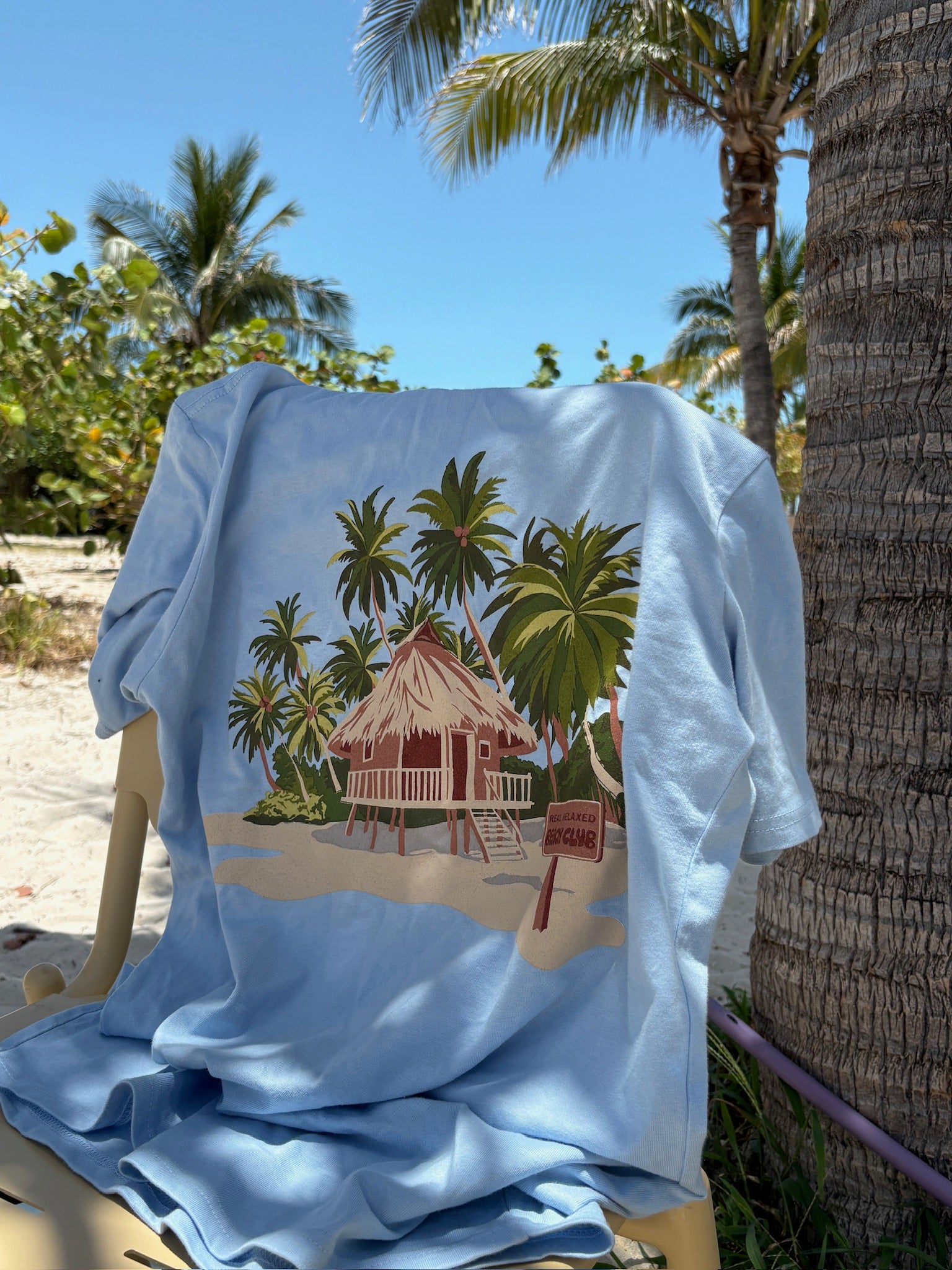 Resort Club: Beach Club Tee Light Blue