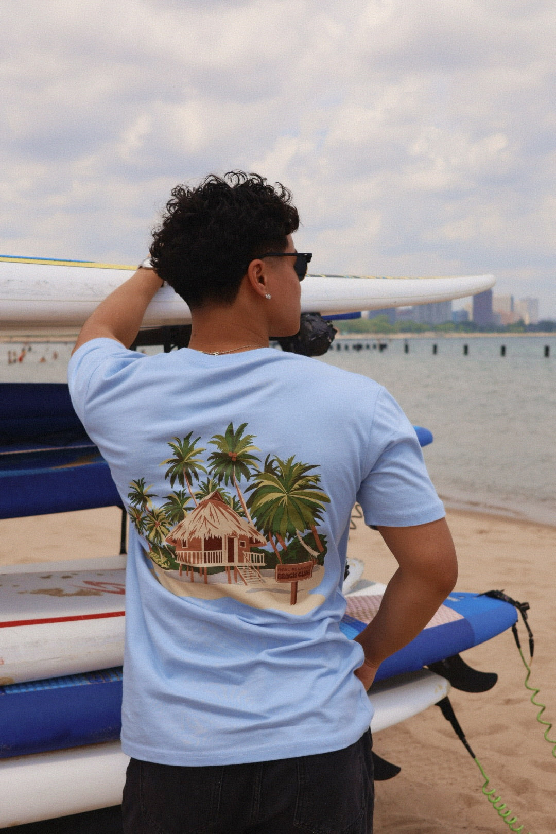 Resort Club: Beach Club Tee Light Blue