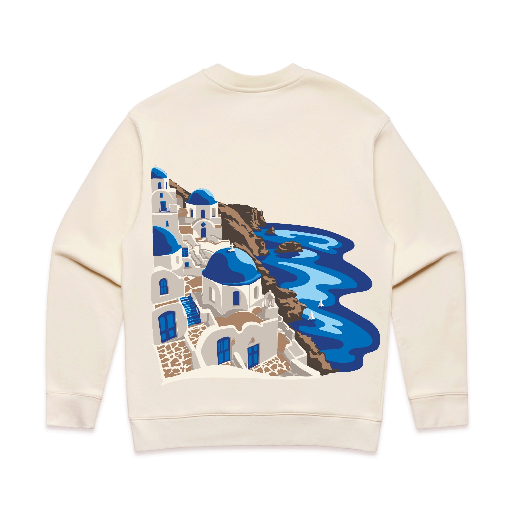 Destinations: Santorini Crewneck (Men's)