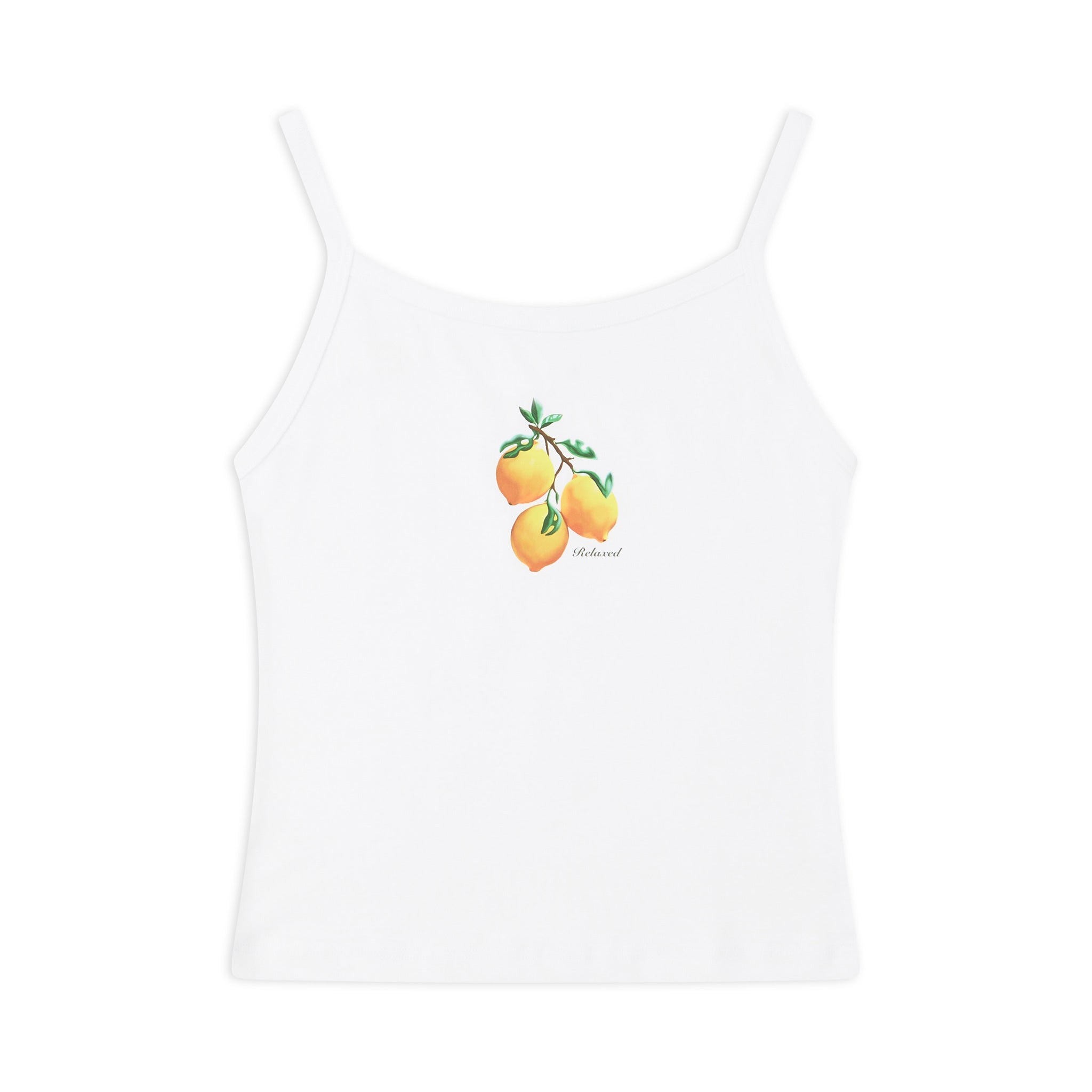 Resort Club: Capri Lemon Tank Top White