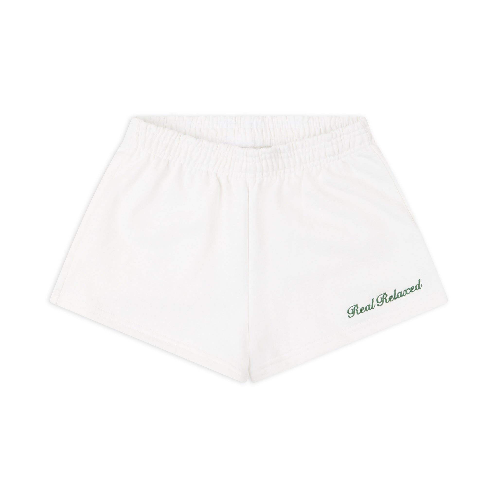 Resort Club: Capri Lemon Sweat Shorts White